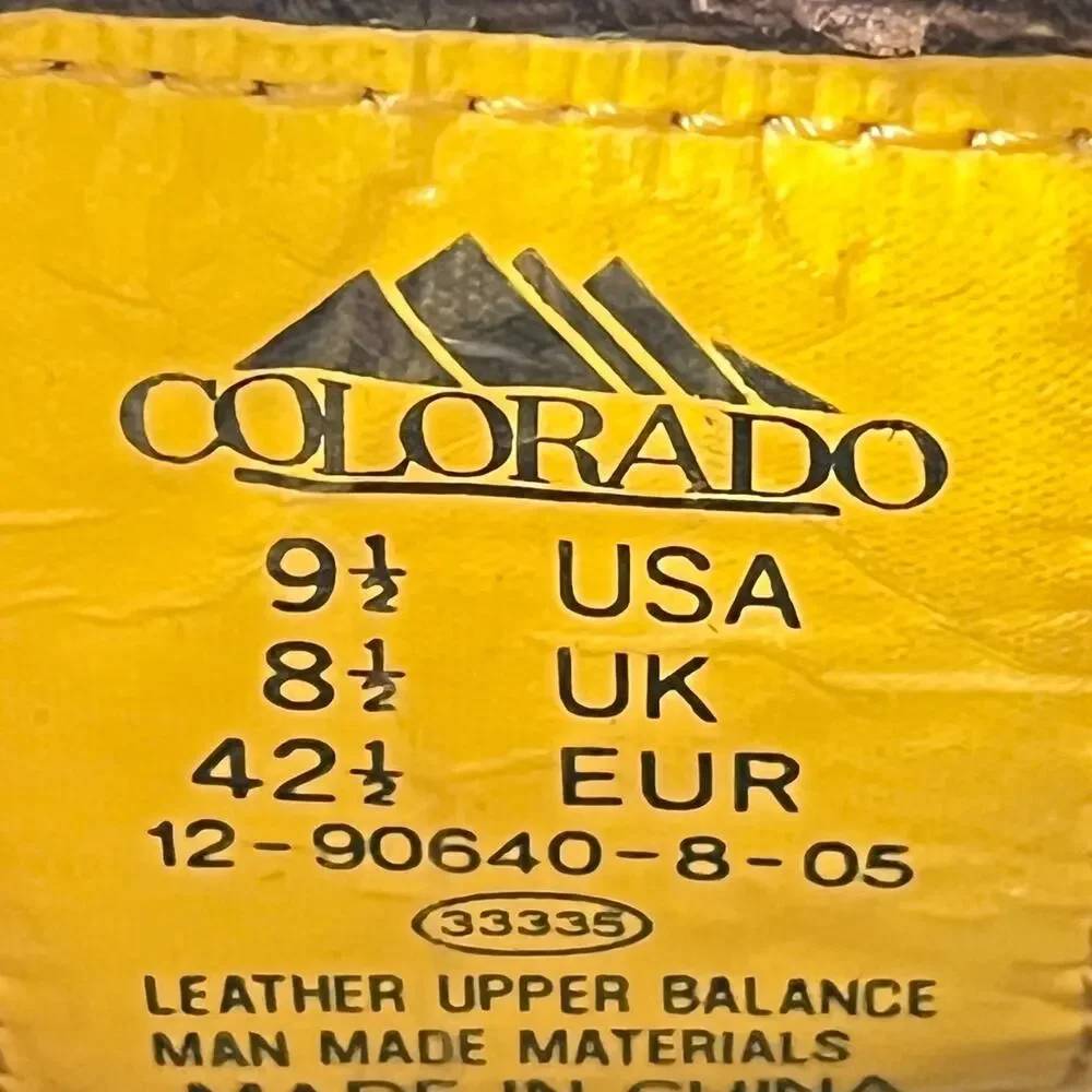 Colorado Light Brown Leather Durable Construction Safety Work Boots Men's Sz 9.5 - Picture 9 of 10